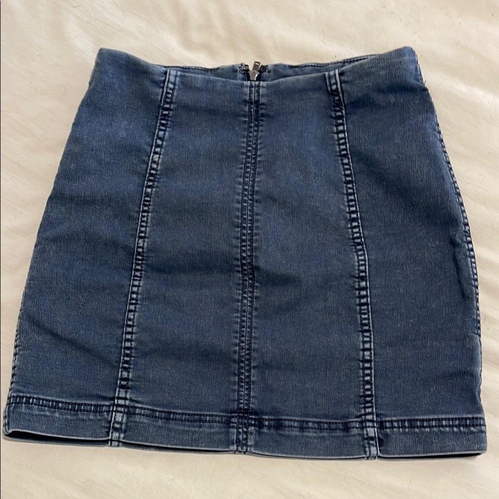 Free People Denim Mini Skirt